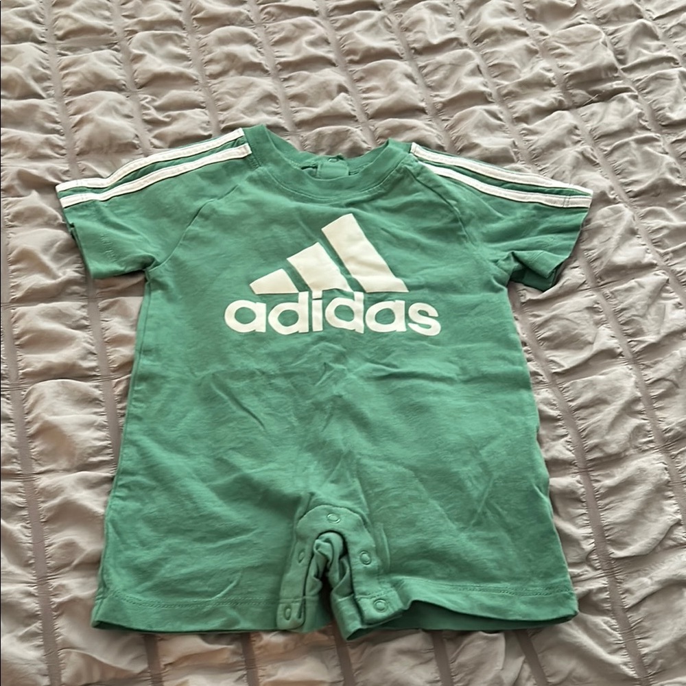 Adidas Mint Green Infant Romper